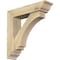 Ekena Millwork Imperial Traditional Rough Sawn Bracket w/ Offset Brace, Douglas Fir, 6"W x 24"D x 24"H BKT0604X24X24IMP01RDF - alternate 1